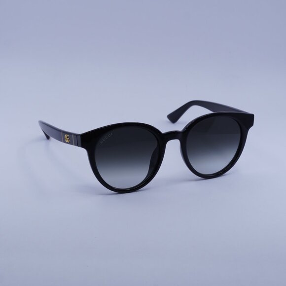 Gucci GG0638SK 001 Sunglasses Black Round Frame, Grey Lenses main image 7